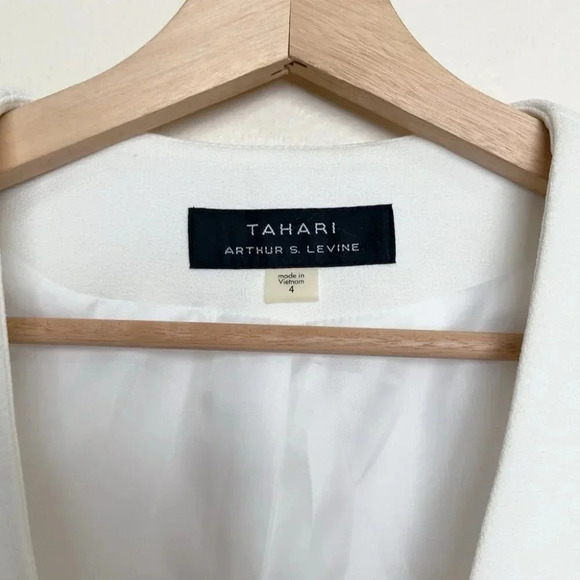 Tahari ASL Womens 4 Bell Sleeve  White Career Blazer - Picture 9 of 15
